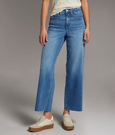 BKE Billie Cropped Wide Leg Stretch Jean front view