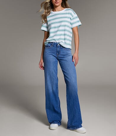 BKE Andi Wide Leg Stretch Jean front view