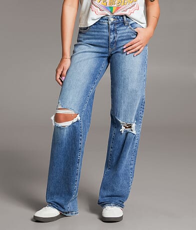 BKE Payton Wide Leg Stretch Jean front view
