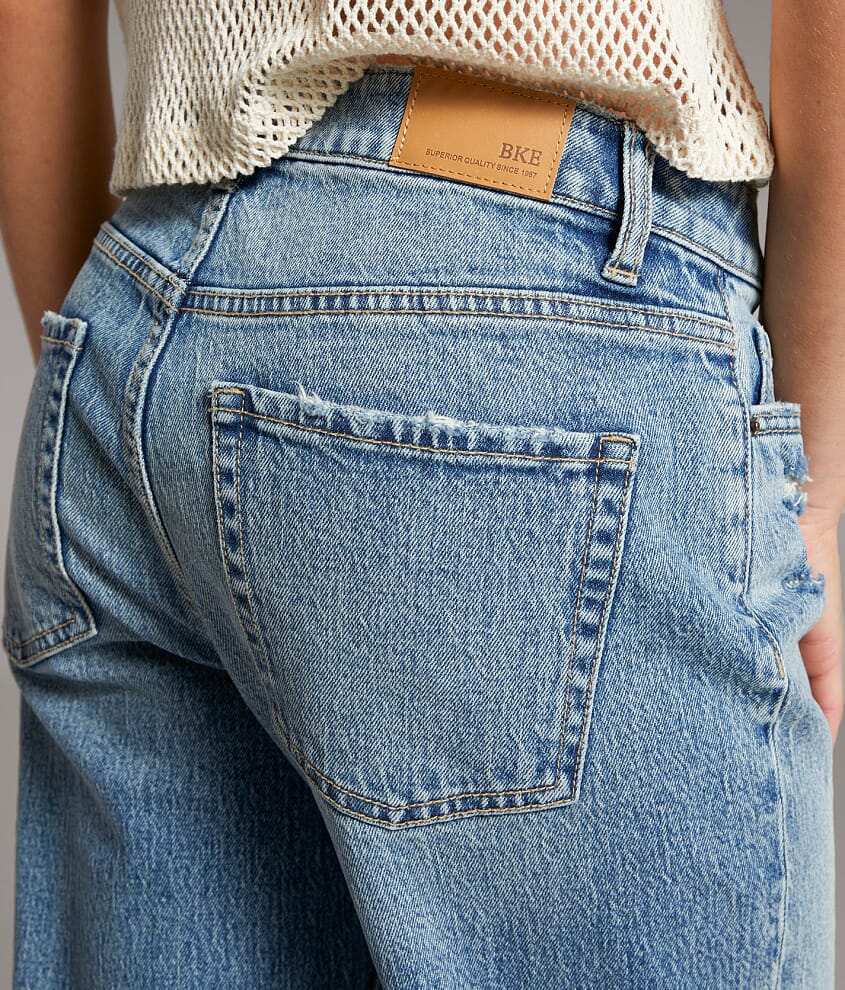 Taylor Low Slung Baggy Wide Leg Stretch Jean - thumbnail 4