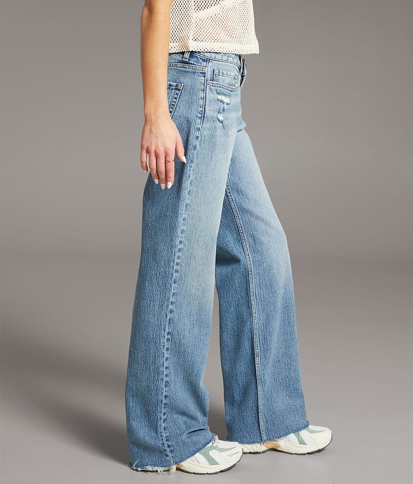 Taylor Low Slung Baggy Wide Leg Stretch Jean - thumbnail 2