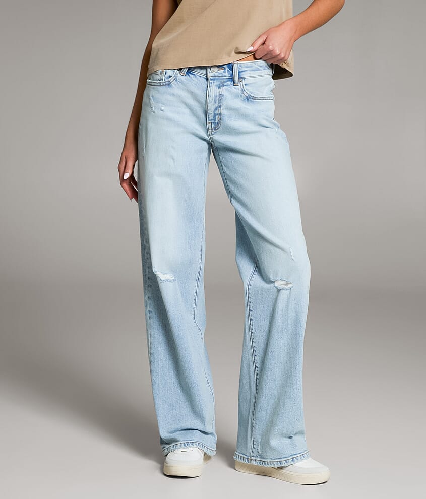 Taylor Low Slung Baggy Wide Leg Stretch Jean - thumbnail 2