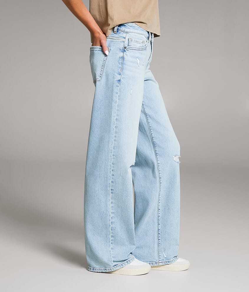 Taylor Low Slung Baggy Wide Leg Stretch Jean - thumbnail 3