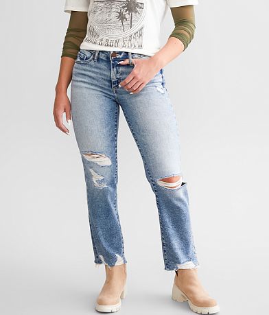 BKE Payton Cropped Straight Stretch Jean front view