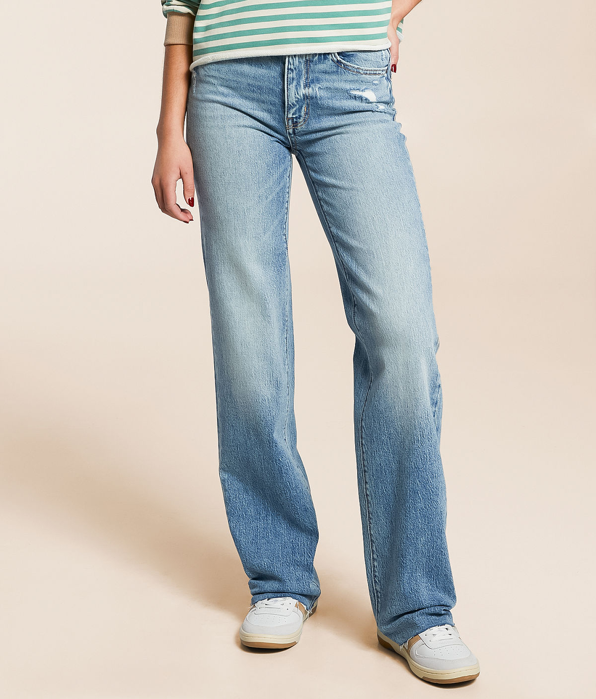 BKE Billie Classic Straight Stretch Jean — Flood by Buckle