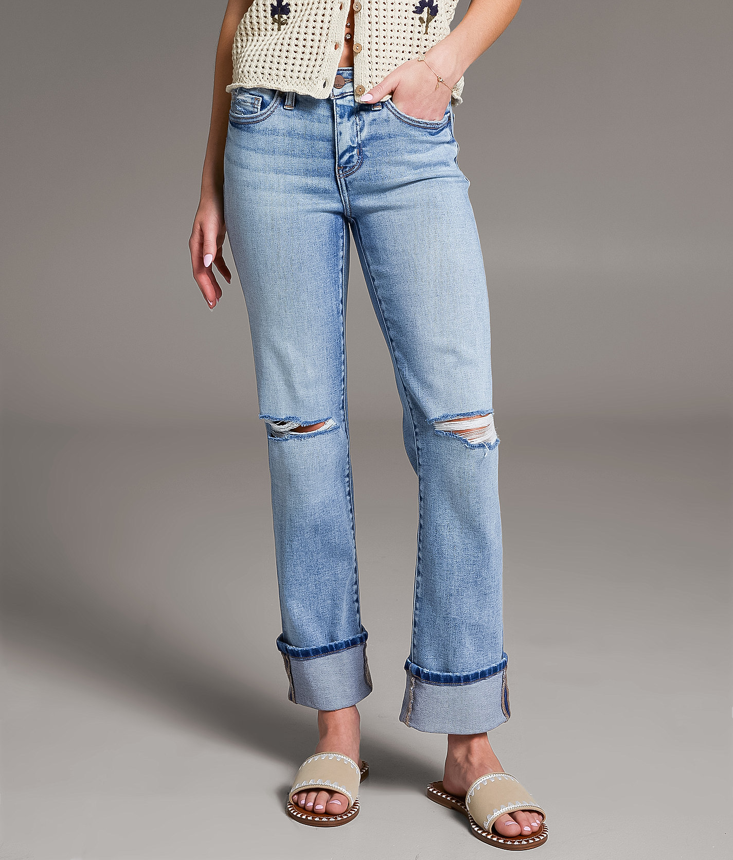 Andi Cropped Straight Stretch Jean