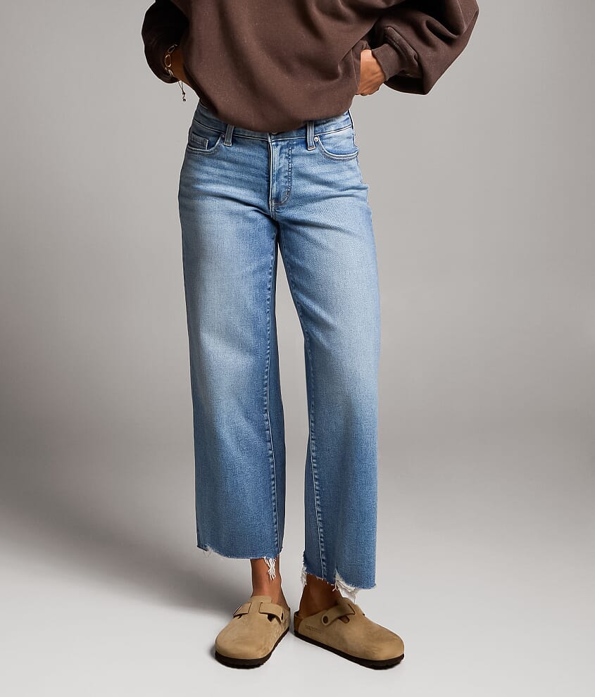 Payton Cropped Wide Leg Stretch Jean - thumbnail 2