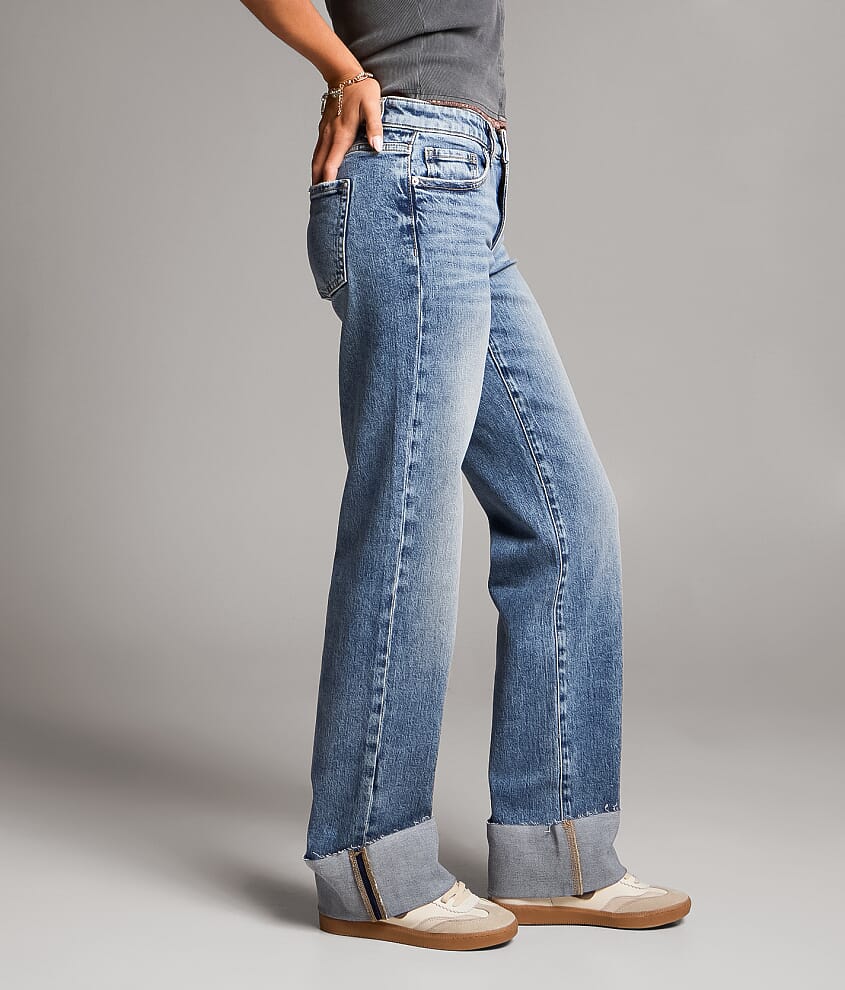 Payton Classic Straight Stretch Cuffed Jean