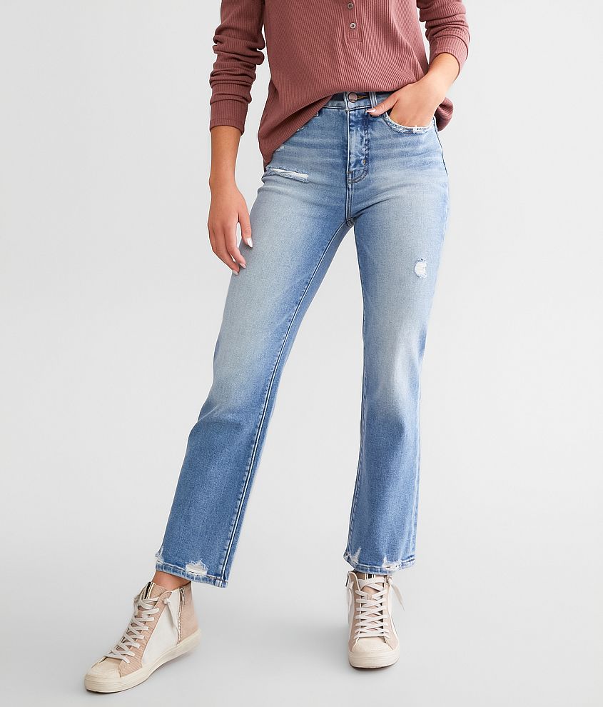 BKE Billie Cropped Straight Stretch Jean front view