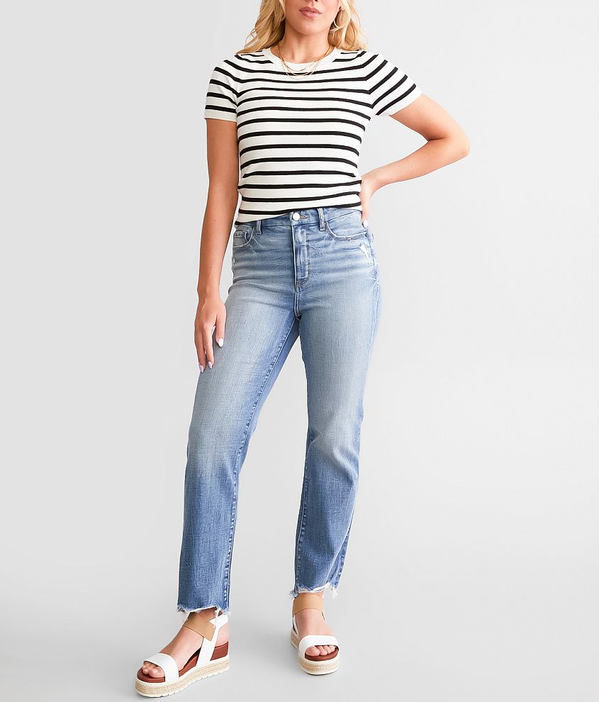 BKE Parker Cropped Straight Stretch Jean front view