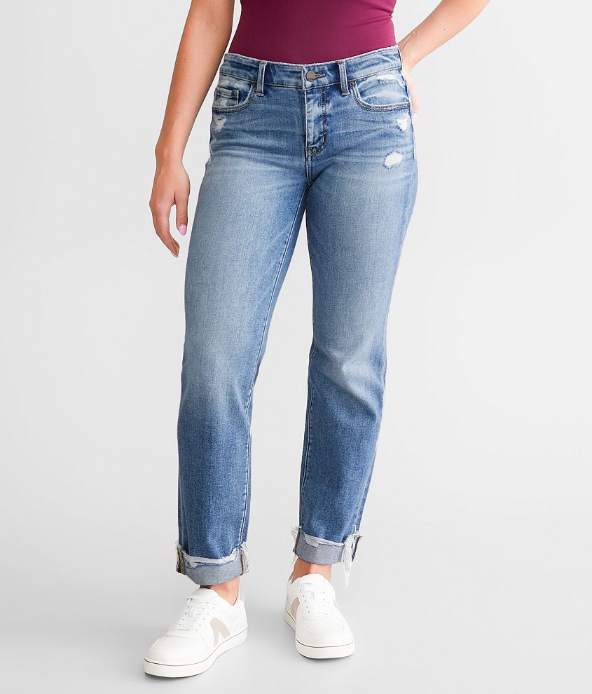 BKE Payton Cropped Straight Stretch Jean front view