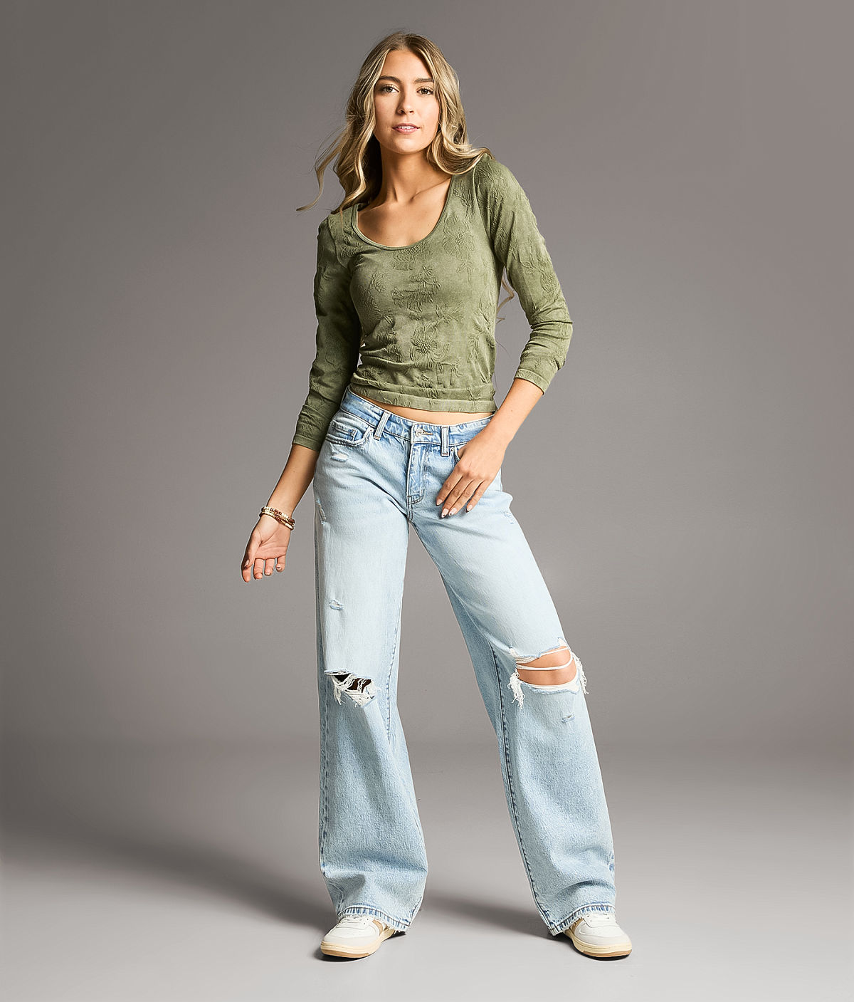 BKE Taylor Low Slung Baggy Wide Leg Stretch Jean — Hyman by Buckle