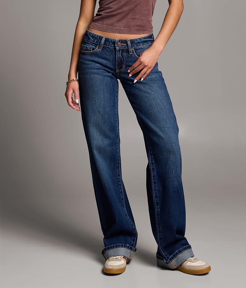Stella Wide Leg Stretch Cuffed Jean - thumbnail 2