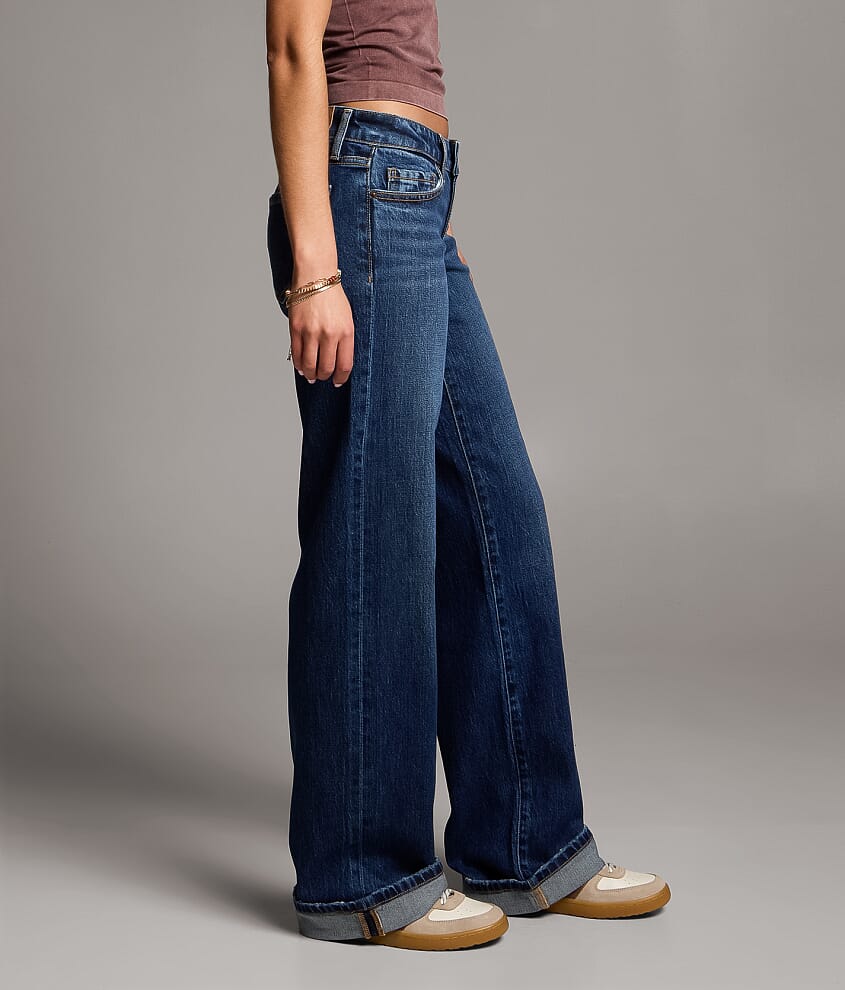 Stella Wide Leg Stretch Cuffed Jean - thumbnail 3