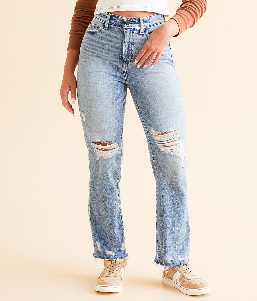 BKE Parker Cropped Straight Stretch Jean front view