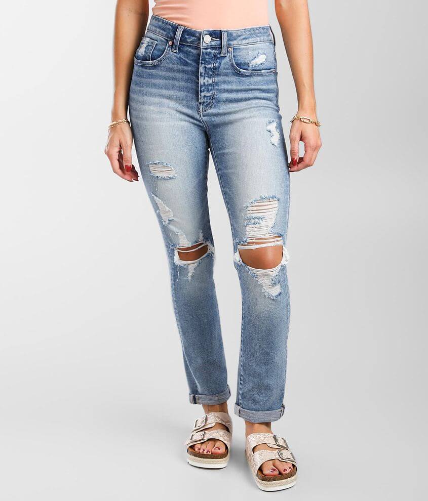BKE Billie Ankle Stretch Cuffed Jean front view