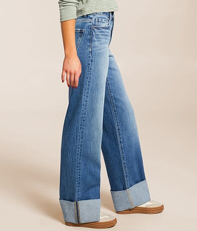 BKE Billie Wide Leg Stretch Cuffed Jean FULL_RIGHT_SIDE