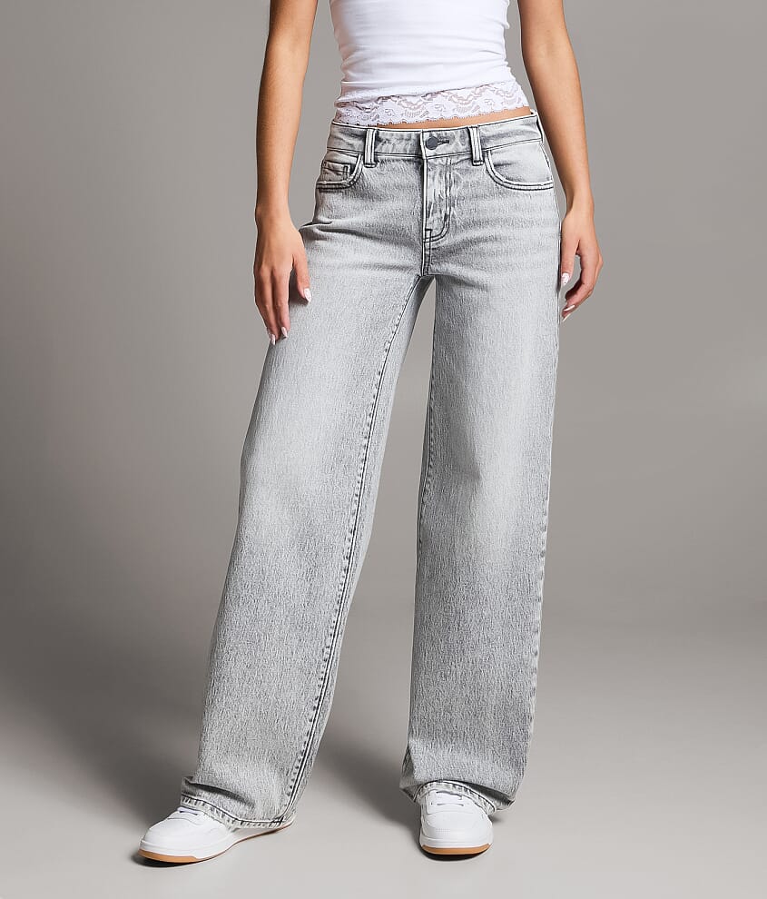 Taylor Low Slung Wide Leg Stretch Jean