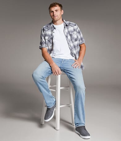 BKE Alec Straight Stretch Jean front view