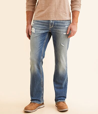 Buckle Black Vintage Three Boot Stretch Jean front view