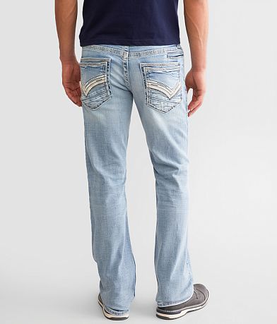Buckle Black Three Boot Stretch Jean back view