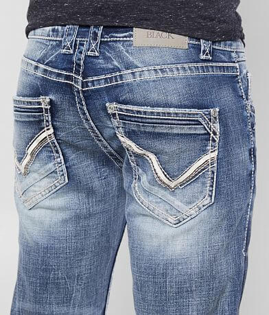 Buckle Black Three Boot Jean back pocket view