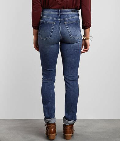 Buckle Black Curvy Straight Jean back view