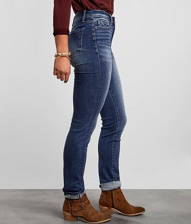 Buckle Black Curvy Straight Jean full right side view