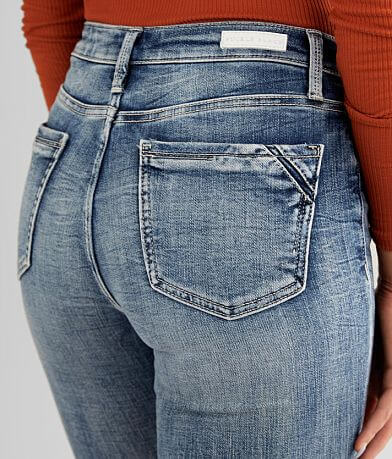 Buckle Black Curvy Skinny Jean back pocket view