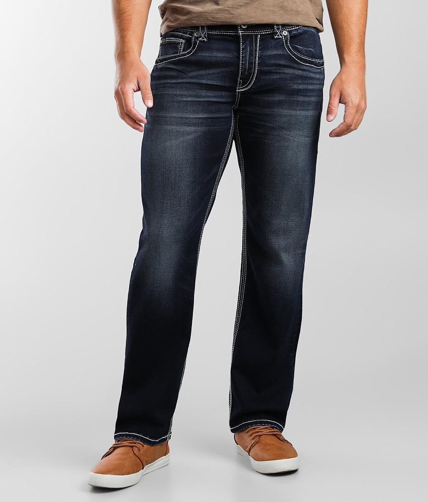 Buckle Black Eleven Straight Stretch Jean front view