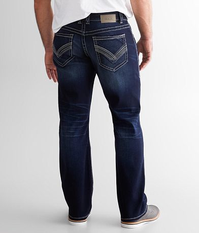 Buckle Black Eleven Straight Stretch Jean BACK
