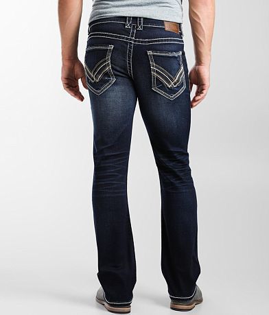 Buckle Black Three Boot Stretch Jean BACK