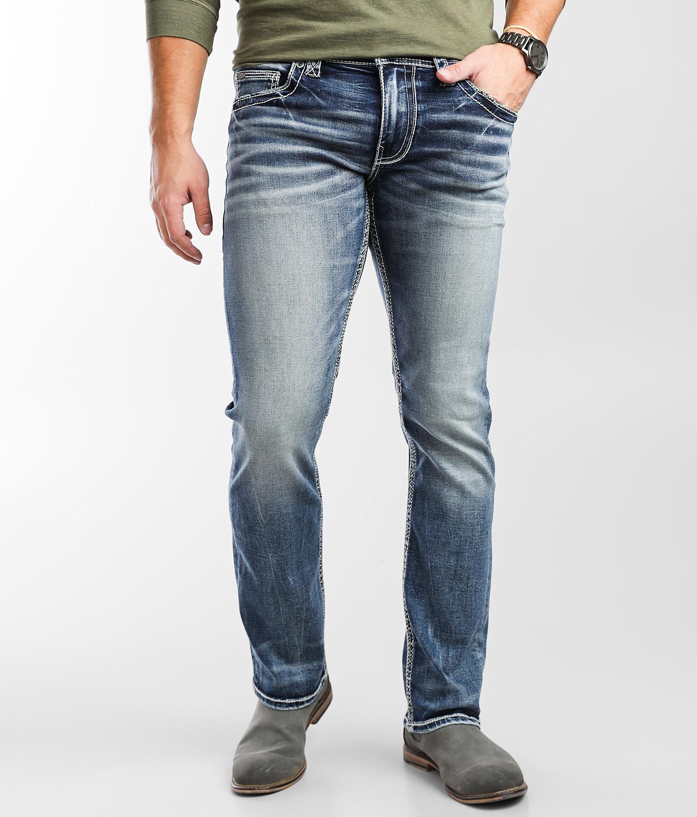 buckle black jeans for men