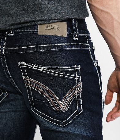 Buckle Black Three Straight Stretch Jean BACK_POCKET