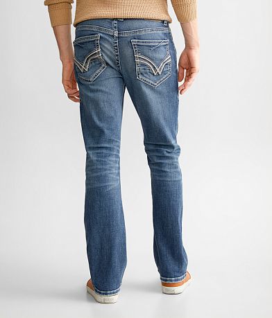 Buckle Black Three Boot Stretch Jean BACK