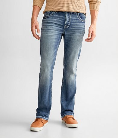 Buckle Black Three Boot Stretch Jean front view