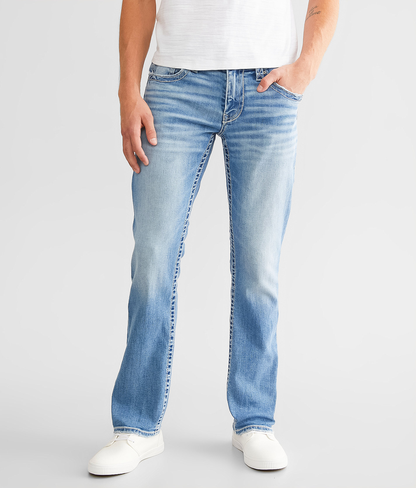 Buckle Black Three Straight Stretch Jean - Men's Jeans In Landewe | Buckle