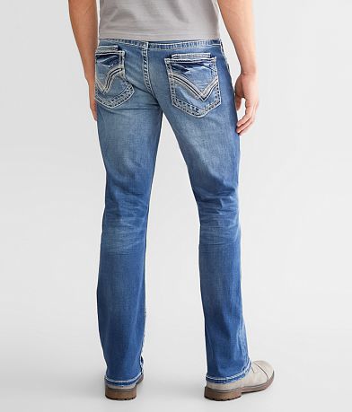 Buckle Black Three Boot Stretch Jean BACK