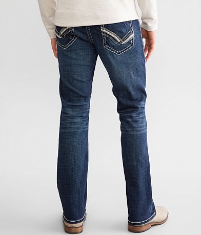 Buckle Black Three Boot Stretch Jean BACK