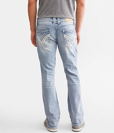 Buckle Black Three Boot Stretch Jean back view