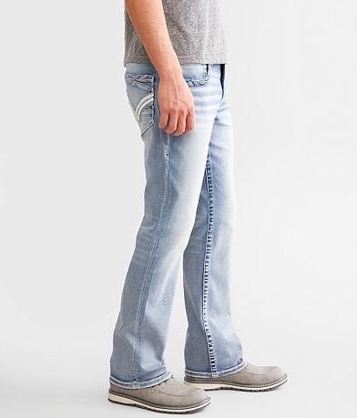 Buckle Black Three Boot Stretch Jean full right side view
