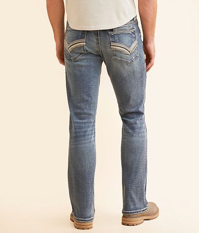 Buckle Black Three Boot Stretch Jean back view