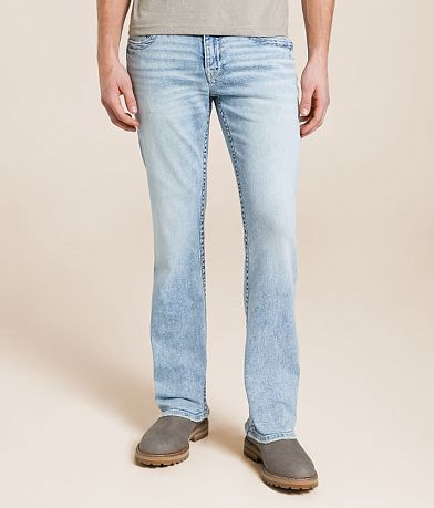 Buckle Black Vintage Three Boot Stretch Jean front view