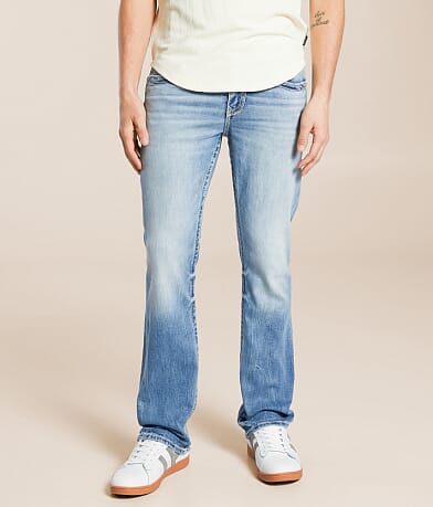 Buckle Black Vintage Three Boot Stretch Jean front view