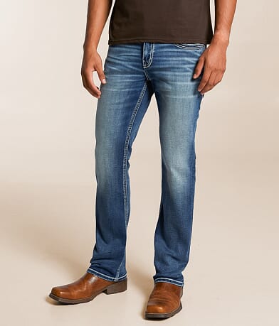 Buckle Black Three Boot Stretch Jean front view