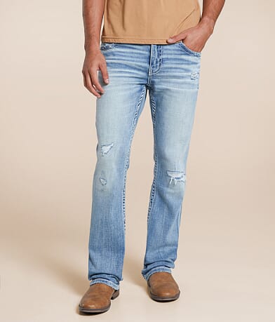 Buckle Black Three Boot Stretch Jean front view