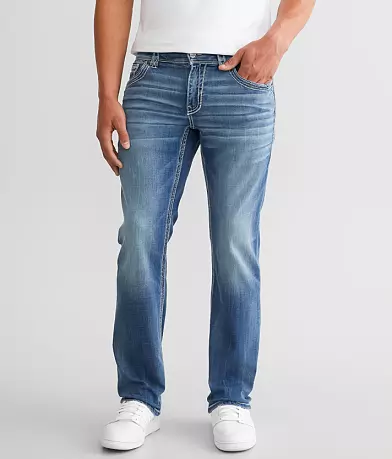 Buckle Black Nine Straight Stretch Jean front view