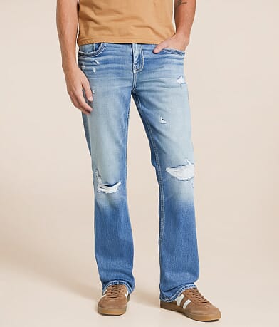 Buckle Black Nine Boot Stretch Jean front view