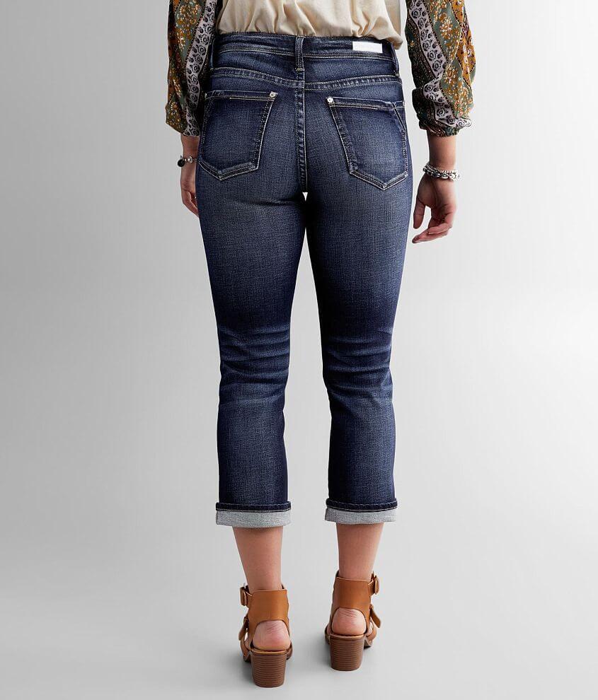 Curvy Mid-Rise Cuffed Stretch Capri Jean - thumbnail 4