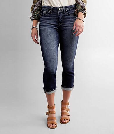 Buckle Black Curvy Mid-Rise Cuffed Stretch Capri Jean FULL_RIGHT_SIDE